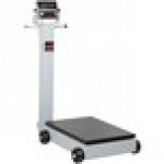 Cardinal Detecto 5852F-185 500 lb. Portable Digital Floor Scale with 185 Indicator and Tower Display, Legal for Trade