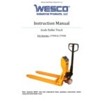 Wesco Industrial Products 272936 5,000 lb. Battery Powered Scale Pallet Truck with 27 1/2 Wesco Industrial Products 272936 5,000 lb. Battery Powered Scale Pallet Truck with 27 1/2
