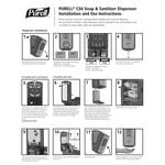 PURELL® 6534-01 Healthy Soap® CS6 1200 mL Black Automatic Hand Soap Dispenser PURELL® 6534-01 Healthy Soap® CS6 1200 mL Black Automatic Hand Soap Dispenser