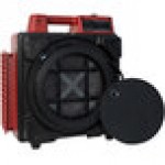 XPOWER X-2480A-Red Commercial 3 Stage Filtration HEPA Purifier System, Negative Air Machine, Airborne Air Cleaner, Mini Air Scrubber with Power Outlets