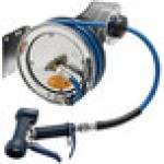 T&S B-7112-05 15' Open Stainless Steel Hose Reel with Front Trigger Water Gun T&S B-7112-05 15' Open Stainless Steel Hose Reel with Front Trigger Water Gun