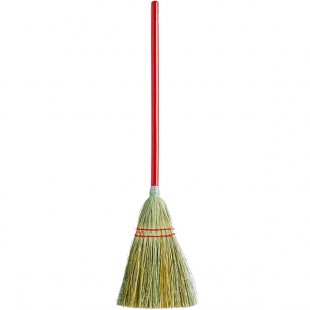 Carlisle 368100 2-Stitch Lobby Corn Broom with 21