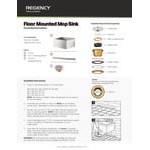 Regency Stainless Steel Mop Sink Cabinet - 25 1/4