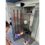 Regency Stainless Steel Mop Sink Cabinet - 25 1/4