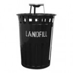 Witt Industries Oakley Eco M3601RE-AT-BL 36 Gallon Blue Outdoor Recycling Bin with Ash Top Lid Witt Industries Oakley Eco M3601RE-AT-BL 36 Gallon Blue Outdoor Recycling Bin with Ash Top Lid
