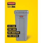 Rubbermaid® Slim Jim 2185055 23 Gallon Single-Stream Mixed Recycling Station with Lid