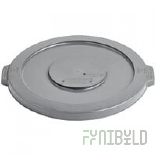 Continental 2001GY Huskee 20 Gallon Gray Round Trash Can Lid