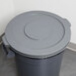 Continental 2001GY Huskee 20 Gallon Gray Round Trash Can Lid