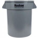 Continental 2001GY Huskee 20 Gallon Gray Round Trash Can Lid