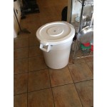 Continental 2001GY Huskee 20 Gallon Gray Round Trash Can Lid