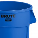 Rubbermaid® FG264300BLUE BRUTE 44 Gallon Blue Round Trash Can Rubbermaid® FG264300BLUE BRUTE 44 Gallon Blue Round Trash Can