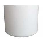 Lavex 20 Gallon White Round Commercial Trash Can and Lid Lavex 20 Gallon White Round Commercial Trash Can and Lid