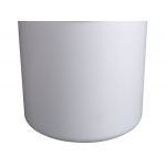 Lavex 20 Gallon White Round Commercial Trash Can and Lid Lavex 20 Gallon White Round Commercial Trash Can and Lid