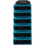 XPOWER XL-760AM Blue Low Profile Air Mover with GFCI Power Outlets and Hour Meter - 1/3 hp XPOWER XL-760AM Blue Low Profile Air Mover with GFCI Power Outlets and Hour Meter - 1/3 hp