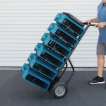 XPOWER XL-760AM Blue Low Profile Air Mover with GFCI Power Outlets and Hour Meter - 1/3 hp XPOWER XL-760AM Blue Low Profile Air Mover with GFCI Power Outlets and Hour Meter - 1/3 hp