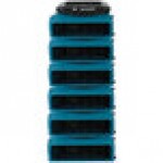 XPOWER XL-760AM Blue Low Profile Air Mover with GFCI Power Outlets and Hour Meter - 1/3 hp XPOWER XL-760AM Blue Low Profile Air Mover with GFCI Power Outlets and Hour Meter - 1/3 hp