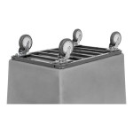 R&B Wire Products, Inc. 12 Bushel Gray Polypropylene Bumper Truck 4612G/PTB
