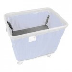 R&B Wire Products, Inc. 12 Bushel Gray Polypropylene Bumper Truck 4612G/PTB