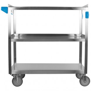 Carlisle UC5032135 3 Shelf Stainless Steel Utility Cart - 35 Carlisle UC5032135 3 Shelf Stainless Steel Utility Cart - 35