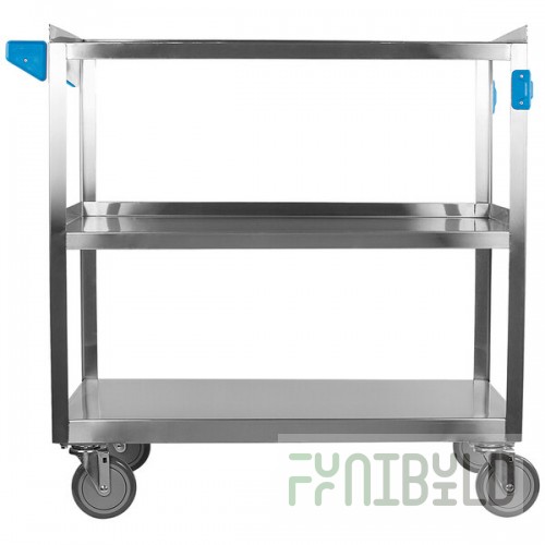 Carlisle UC5032135 3 Shelf Stainless Steel Utility Cart - 35