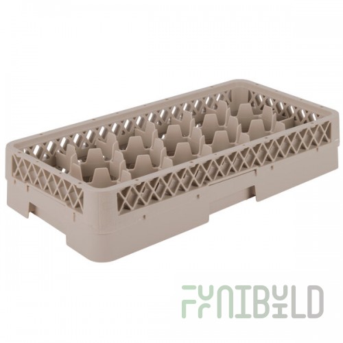Vollrath HR1D1 Traex® Half-Size Beige 17 Compartment 3 13/16
