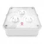 Ape Labs Can 2.0 Gray Wireless Battery-Powered LED Lights with 29 Color Presets, Charger, and Remote - 4/Set
