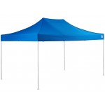 Backyard Pro Courtyard Series 10' x 15' Blue Straight Leg Heavy-Duty Aluminum Instant Pop-Up Canopy Tent