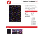 Joy Carpets Neon Lights Looped 12' x 12' Fluorescent Square Area Rug Joy Carpets Neon Lights Looped 12' x 12' Fluorescent Square Area Rug