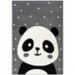 Abani Play Collection 4' x 6' Gray Contemporary Panda Area Rug Abani Play Collection 4' x 6' Gray Contemporary Panda Area Rug