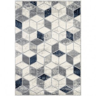 Abani Arto Collection 3' x 5' Neutral Gray Contemporary Geometric Cubes Area Rug Abani Arto Collection 3' x 5' Neutral Gray Contemporary Geometric Cubes Area Rug