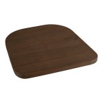 Lancaster Table & Seating Alloy Copper Indoor Cafe Chair with Walnut Wood Seat