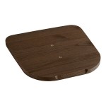 Lancaster Table & Seating Alloy Copper Indoor Cafe Chair with Walnut Wood Seat