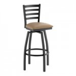 Lancaster Table & Seating Black Finish Ladder Back Chair with 2 1/2