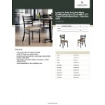 Lancaster Table & Seating Black Finish Ladder Back Chair with 2 1/2