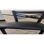 Lancaster Table & Seating Black Finish Ladder Back Chair with 2 1/2