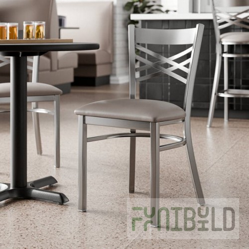 Lancaster Table & Seating Clear Coat Finish Cross Back Chair with 2 1/2