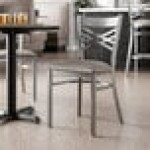 Lancaster Table & Seating Clear Coat Finish Cross Back Chair with 2 1/2