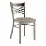 Lancaster Table & Seating Clear Coat Finish Cross Back Chair with 2 1/2