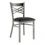 Lancaster Table & Seating Clear Coat Finish Cross Back Chair with 2 1/2