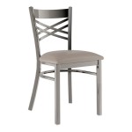 Lancaster Table & Seating Clear Coat Finish Cross Back Chair with 2 1/2