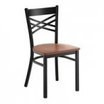 Lancaster Table & Seating Clear Coat Finish Cross Back Chair with 2 1/2