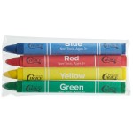 Choice 4 Pack Triangular Kids' Restaurant Crayons in Cello Wrap - 500/Case Choice 4 Pack Triangular Kids' Restaurant Crayons in Cello Wrap - 500/Case