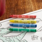 Choice 4 Pack Triangular Kids' Restaurant Crayons in Cello Wrap - 500/Case Choice 4 Pack Triangular Kids' Restaurant Crayons in Cello Wrap - 500/Case
