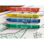 Choice 4 Pack Triangular Kids' Restaurant Crayons in Cello Wrap - 500/Case Choice 4 Pack Triangular Kids' Restaurant Crayons in Cello Wrap - 500/Case