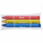 Choice 4 Pack Triangular Kids' Restaurant Crayons in Cello Wrap - 500/Case Choice 4 Pack Triangular Kids' Restaurant Crayons in Cello Wrap - 500/Case