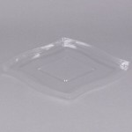Fineline Wavetrends 128-L Clear PET Flat Lid for 128 oz. Serving Bowl - 48/Case