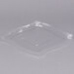 Fineline Wavetrends 128-L Clear PET Flat Lid for 128 oz. Serving Bowl - 48/Case