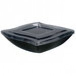 Fineline Wavetrends 128-L Clear PET Flat Lid for 128 oz. Serving Bowl - 48/Case