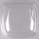 Sabert 19064B150 Bowl2 64 oz. Clear PET Square Deli / Catering Bowl - 150/Case