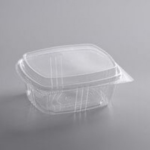 Genpak 12 oz. Clear Hinged Deli Container with High Dome Lid - 200/Case Genpak 12 oz. Clear Hinged Deli Container with High Dome Lid - 200/Case